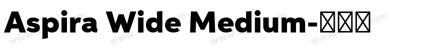 Aspira Wide Medium字体转换